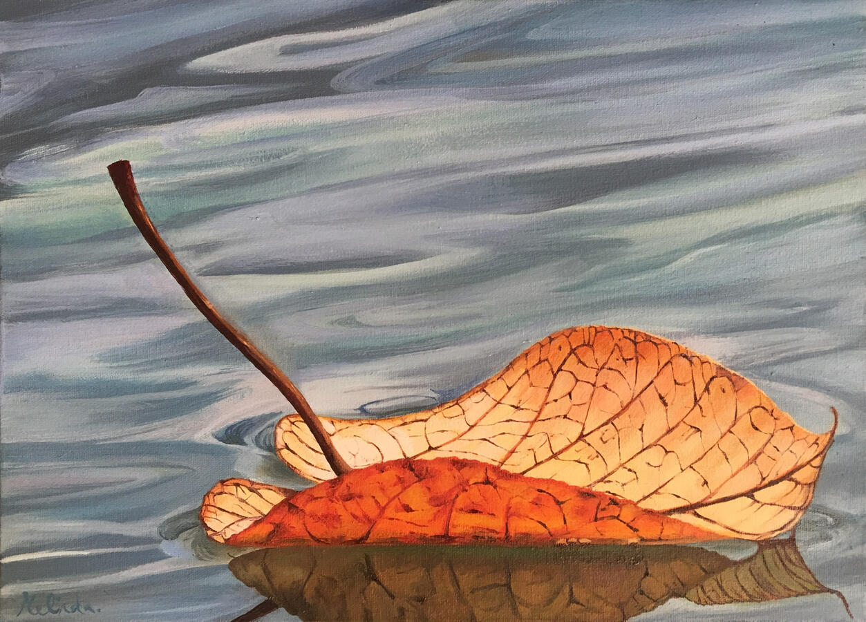 Floating Leaf - 12" x 9.5"