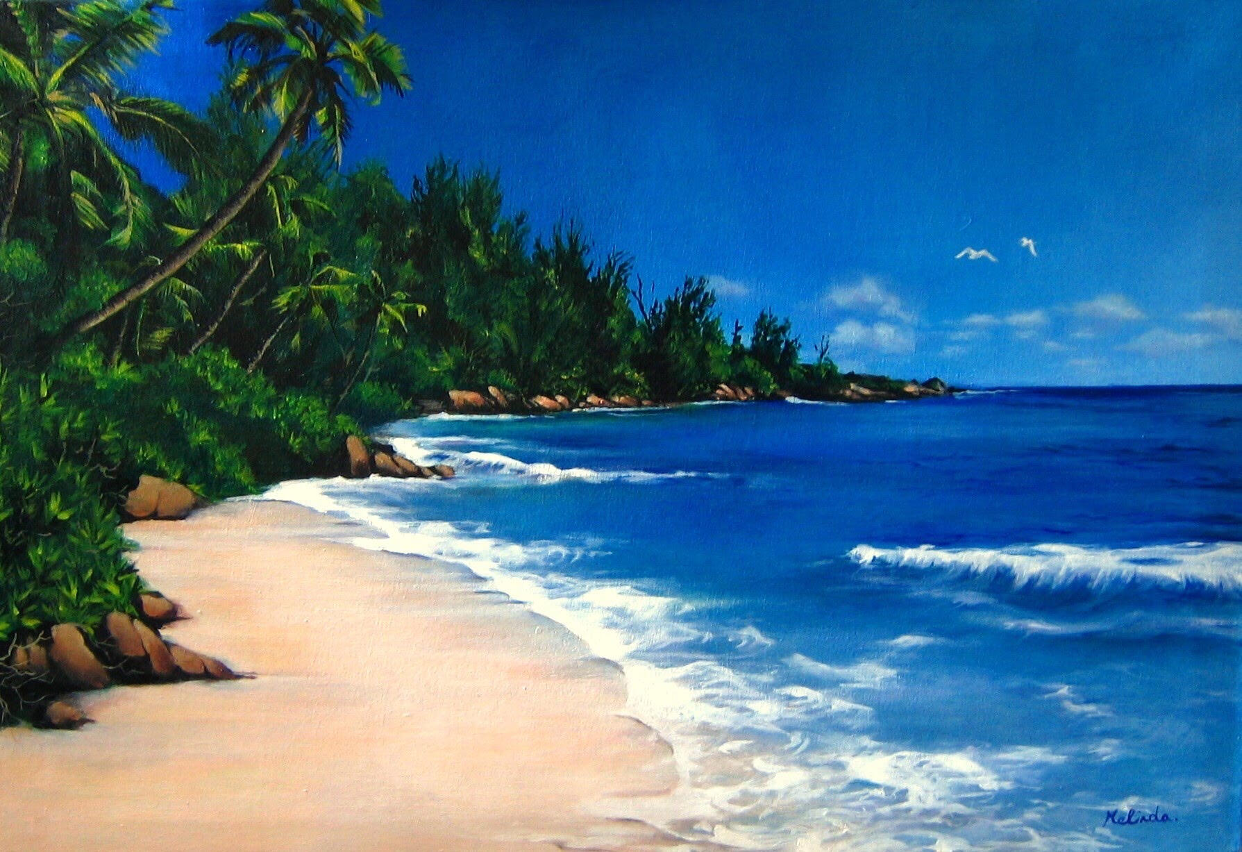 Beach - 18" x 26"