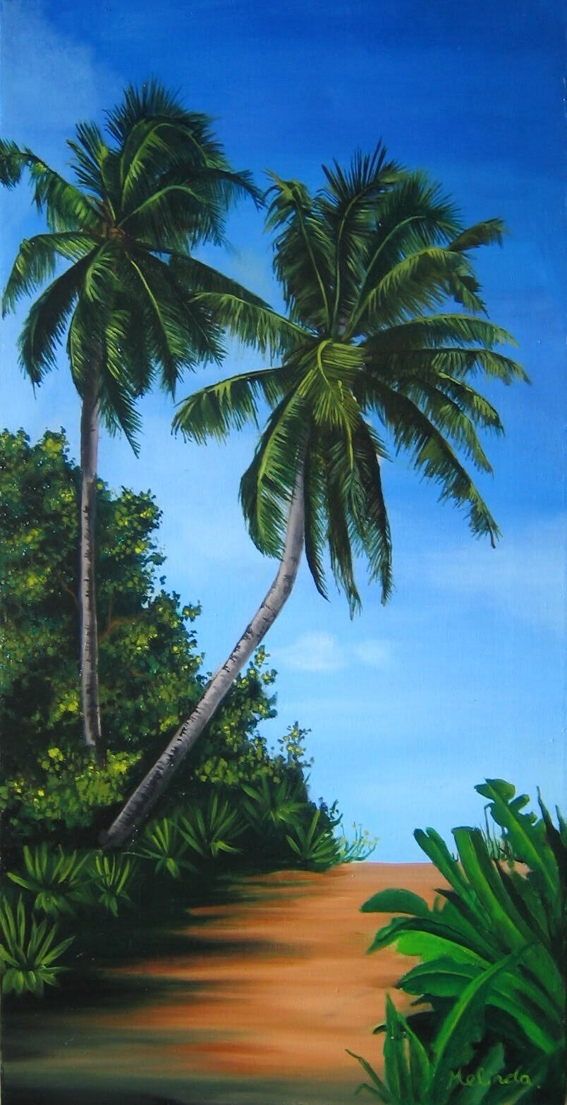 Palm Trees - 15" x 25"