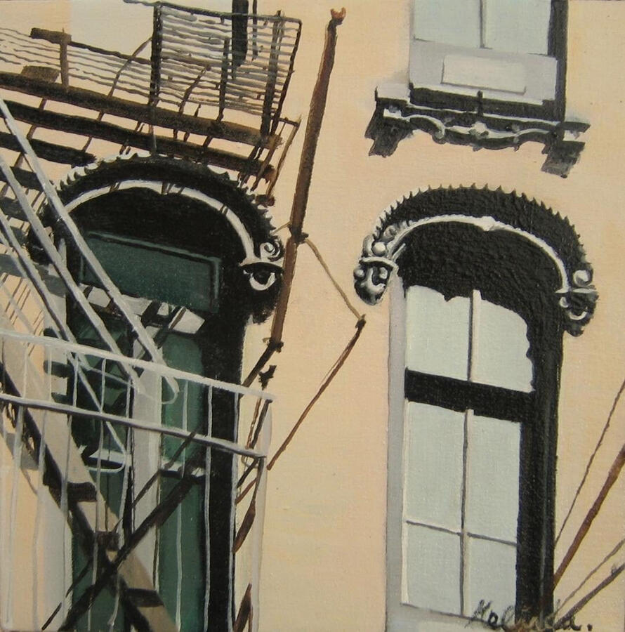 Fire Stairs - 10" x 10"