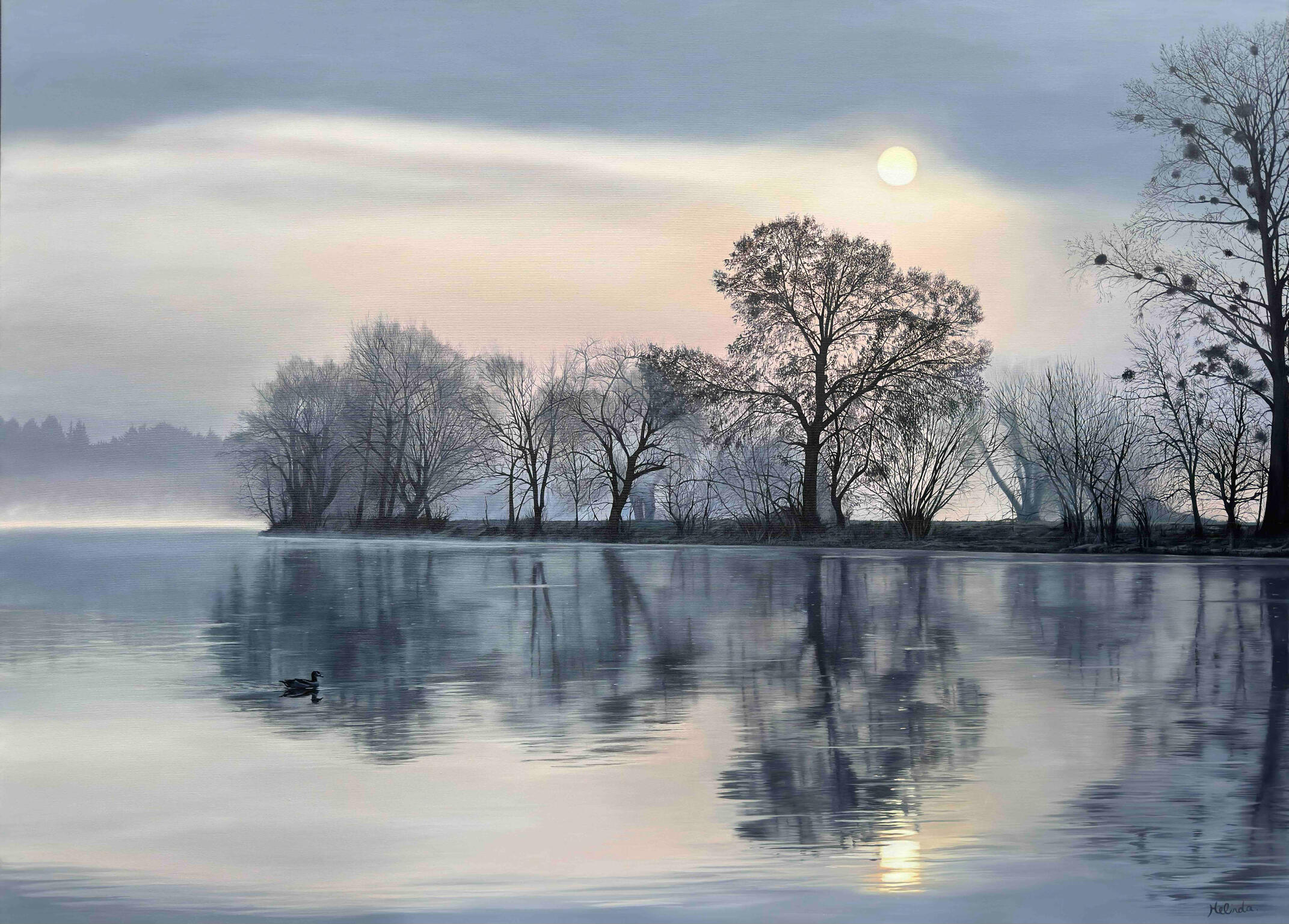 Misty Lake - 76"x55"